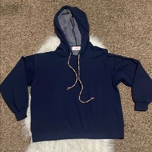 Xirena Navy Blue Hoodie Sweater